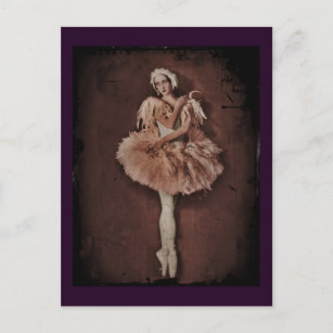 Swan Lake Ballerina Postkarte