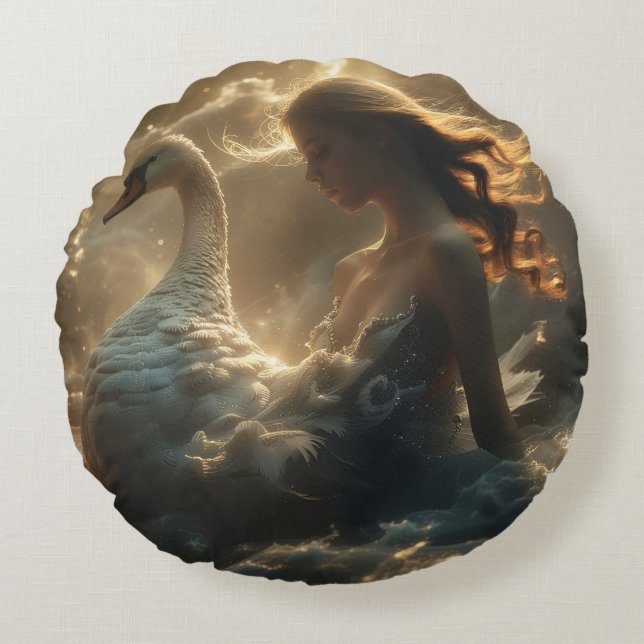 SWAN LAKE - BALLET & DANCE - RUNDES KISSEN (Vorderseite)