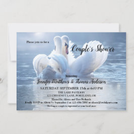 Swan Lake Bridal Couple Dusche Einladung