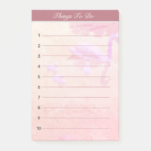 Swan Lake Dinge zu tun auf Rose Gold Lined Post-it Klebezettel