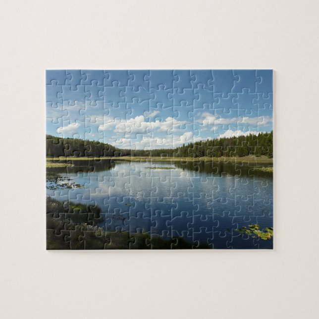 Swan Lake II beim Grand Teton Nationalpark Puzzle (Horizontal)