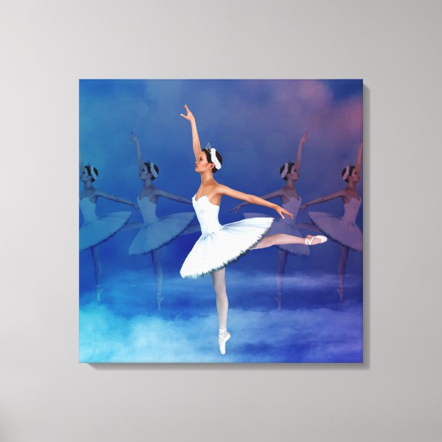 Swan Lake Inspiriert Classic Ballet Scene Leinwand (Vorderseite)