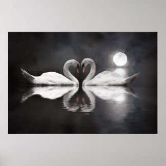 Swan Lake Liebe Poster