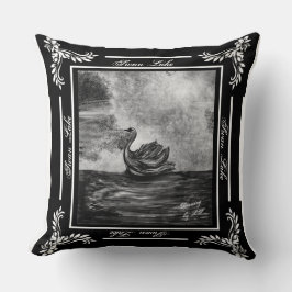 Swan Lake my digital zeichnend Throw Pillow LS Kissen