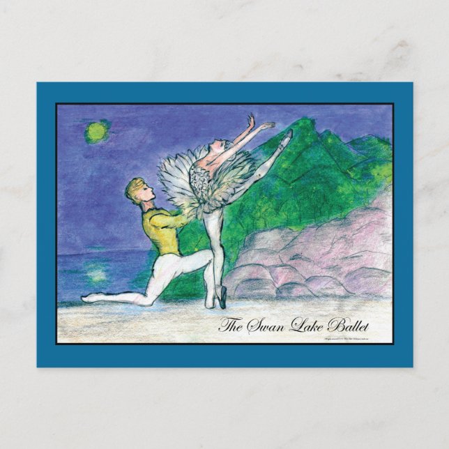 Swan Lake Odette Postkarte (Vorderseite)
