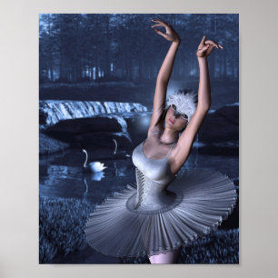 Swan Lake - Odette und Swans Poster