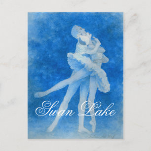 Swan Lake Pas de Deux Postcard Postkarte