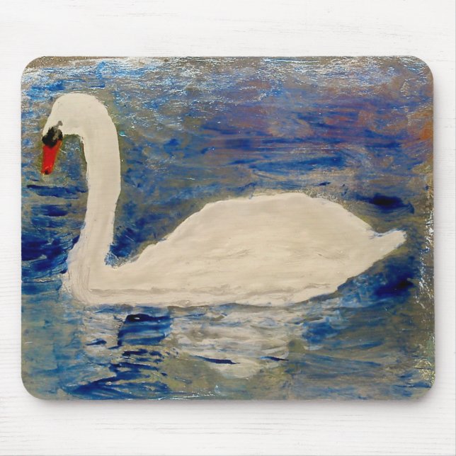 Swan Lake Reflections Mousepad (Vorne)