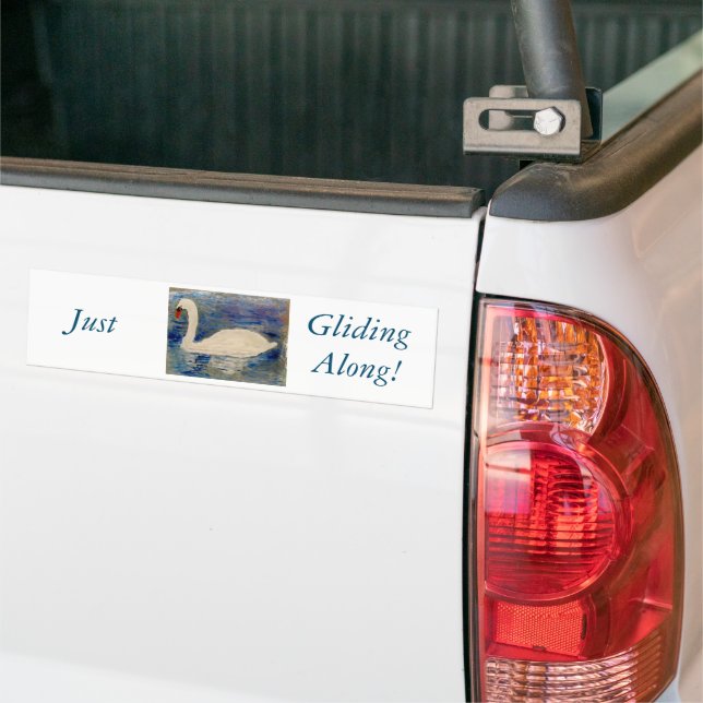 Swan Lake Reflections Personalisiert Autoaufkleber (Auf Lkw)