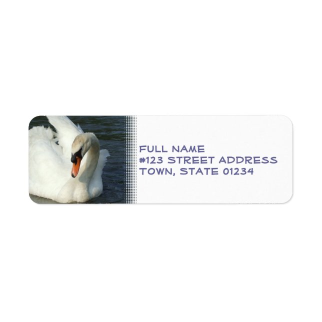 Swan Lake Return Address Label (Vorne)