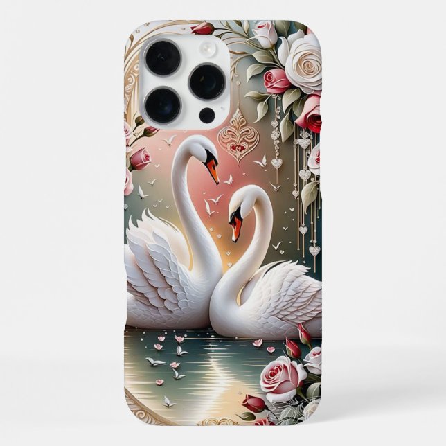Swan-Liebe iPhone Hülle (Rückseite)