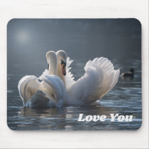 Swan-Liebe- Mousepad