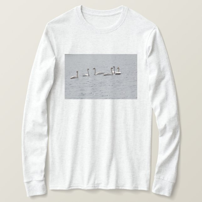 Swan Long Sleeved T - Shirt (Design vorne)