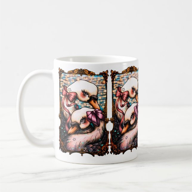 Swan Lovers  Kaffeetasse (Links)