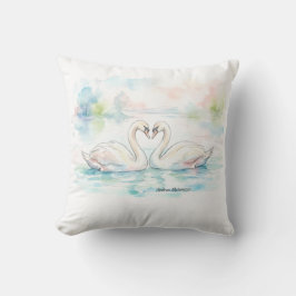 Swan Lovers - Valentine's Day Kissen