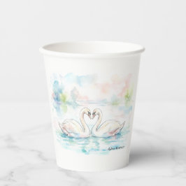 Swan Lovers - Valentine's Day Pappbecher