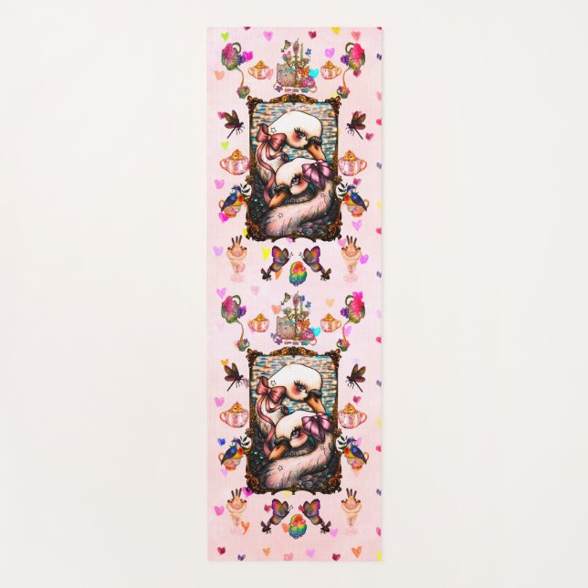 Swan lovers yogamatte (Vorderseite)