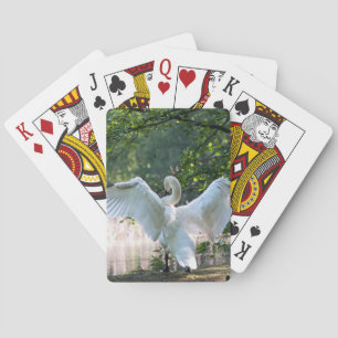 Swan mit Wings Spread Spielkarten