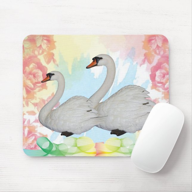 Swan Mouse Pad! Mousepad (Mit Mouse)