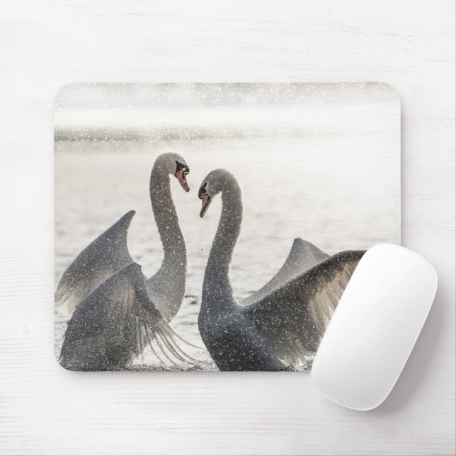 Swan Nature Foto Mouse Pad Mousepad (Mit Mouse)