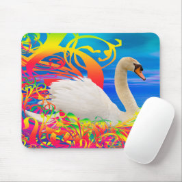 Swan Nest Mouse Mat Mousepad
