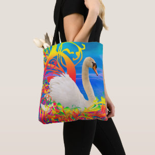 Swan Nest Tote Bag