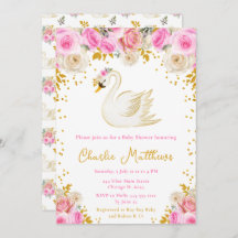 Swan Pink and Gold Rose Kinderdusche