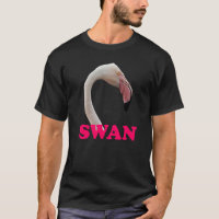 Swan Pink Flamingo Verwirrung Prank Meme Adult Hum
