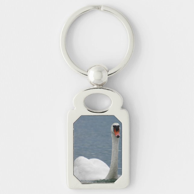 Swan Polterabend Water Bird Peace Liebe Destiny Schlüsselanhänger (Vorderseite)
