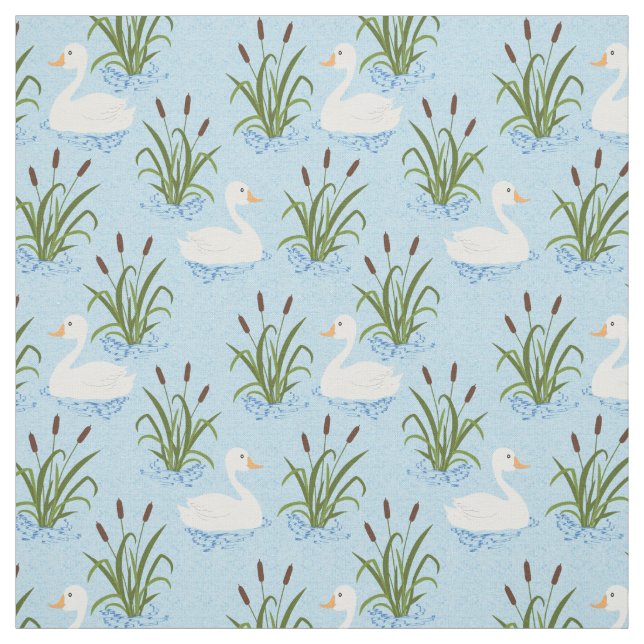 Swan Pond Pattern Stoff (Muster)