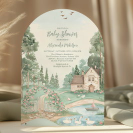 Swan Princess Baby Shower Einladung