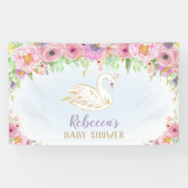 Swan Princess Babydusche Hintergrund Wanddekor Banner