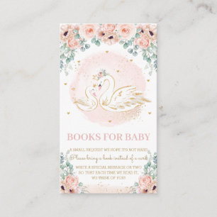 Swan Princess Blush Pink Floral Books for Baby Enc Begleitkarte