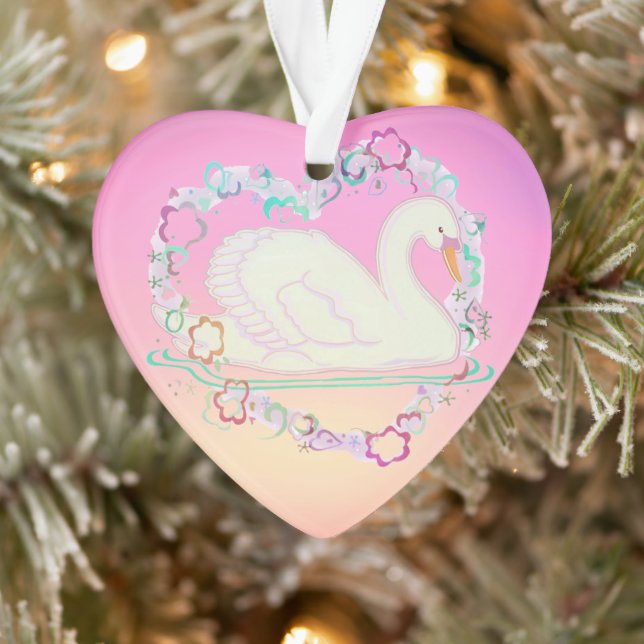 Swan Princess Herzverzierung Ornament (Baum)