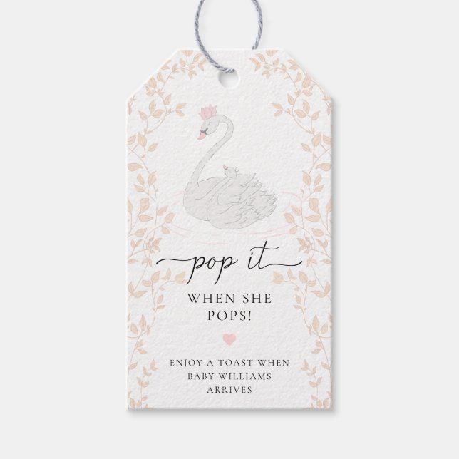 Swan Princess Pop es, wenn sie Pop zu Gunsten Geschenkanhänger (Vorderseite)