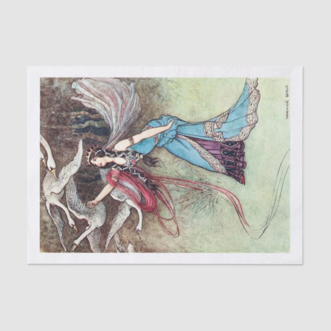 Swan Princess Seidenpapier (Vorderseite)