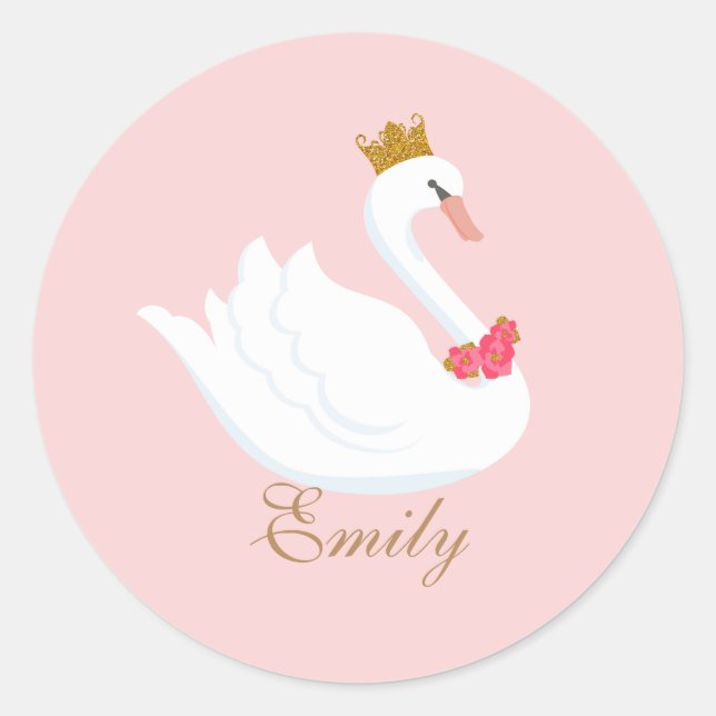 Swan Princess Sticker (Vorderseite)