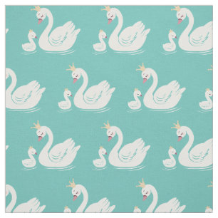 Swan Queen Princess Crown Baby Niedlich Kinderzimm Stoff