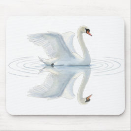 Swan Reflection Mousepad