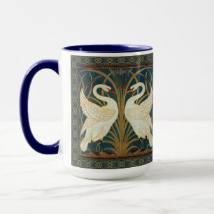 Swan, Rush und Iris von Walter Crane Tasse