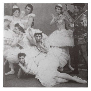 Swan See, Mariinsky Theater, 1895 (b/w Foto) Fliese