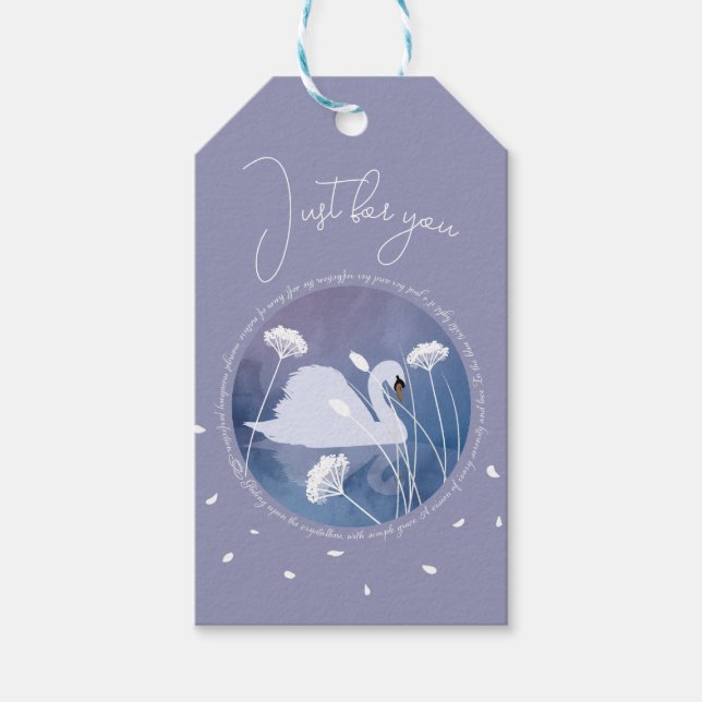Swan Song Gift Tag Geschenkanhänger (Vorderseite)