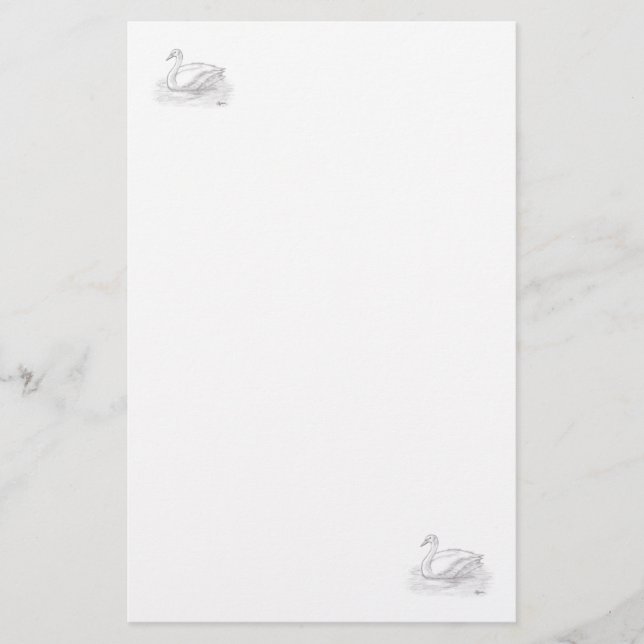 Swan Stationary Briefpapier (Vorderseite)