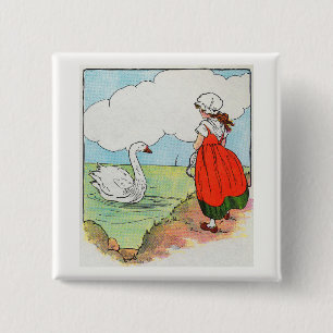 Swan, Swan Over Sea Mother Gänse Kinderzimmer Rhym Button