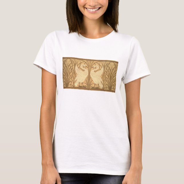 Swan Tapete Design T-Shirt (Vorderseite)