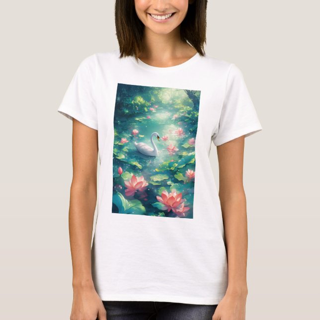 Swan Tranquil Realm T-Shirt (Vorderseite)