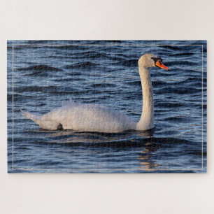 Swan und Blaues Wasser Puzzle