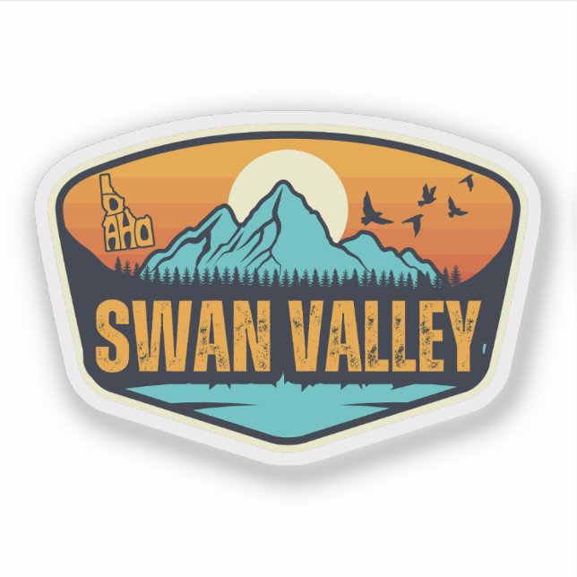 Swan Valley, Idaho Aufkleber (Vorderseite)