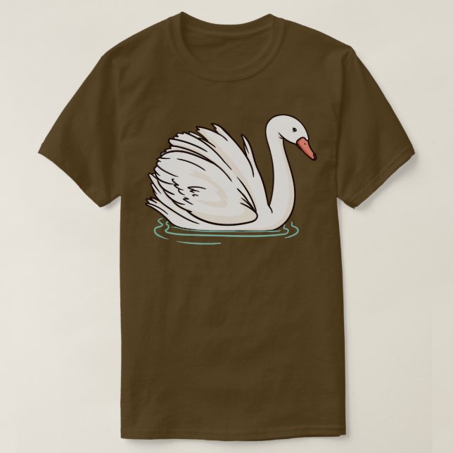 Swan Waterbird T-Shirt (Design vorne)