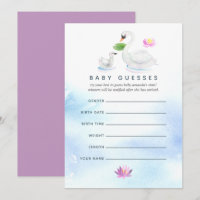 Swan Watercolor Baby Shooting Game